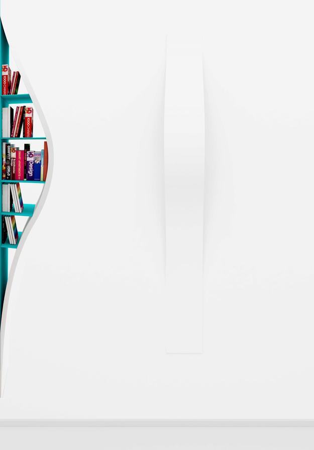 Invisible bookshelf